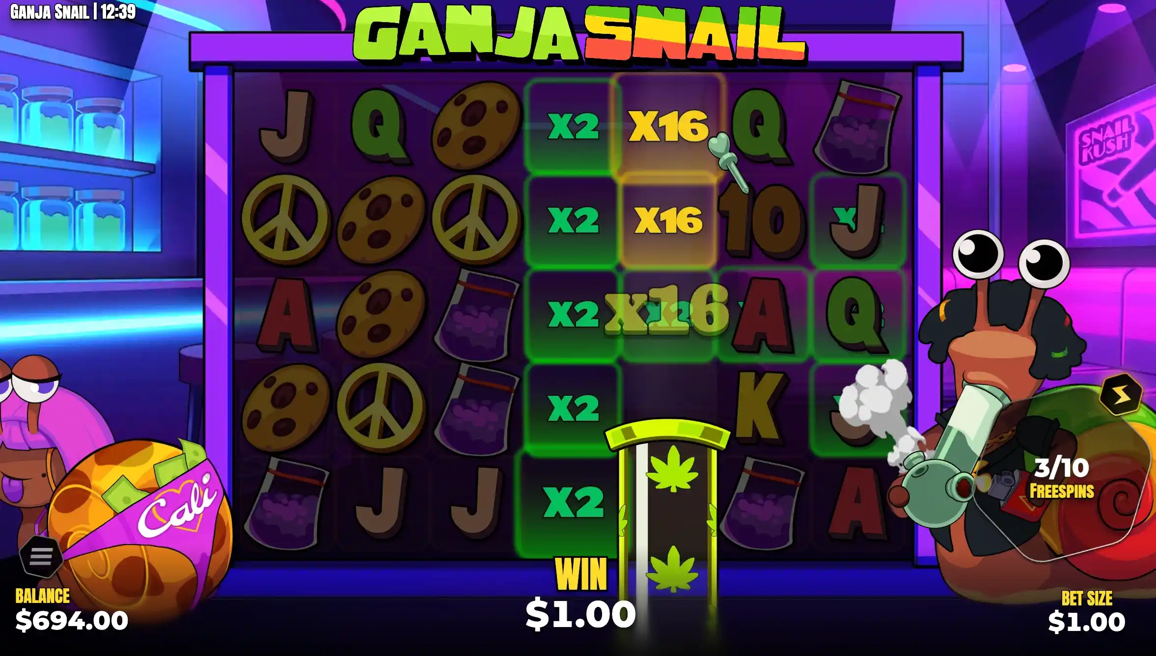 Ganja Snail Slot Bonus Buy Options